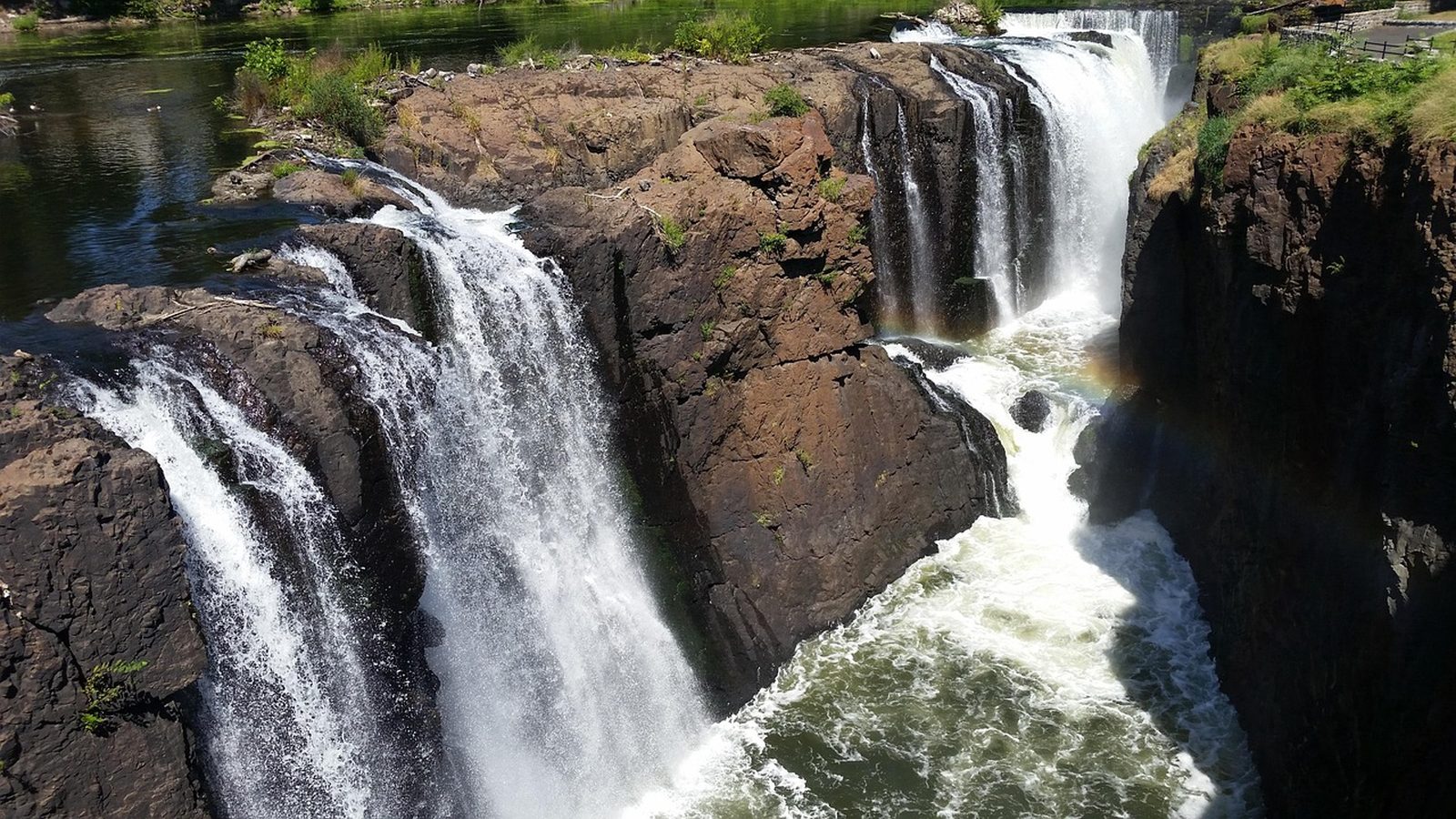 Rainbow over the Great Falls of the Passaic River in Paterson, New Jersey